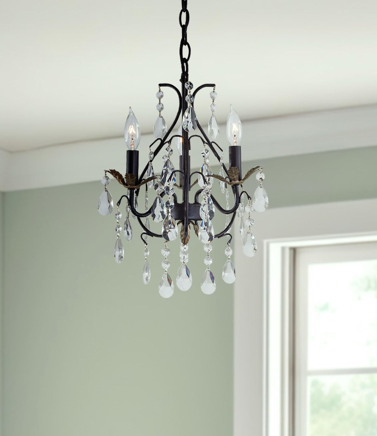 Minka Lavery 3122-301 Lavery Mini Chandelier, 3-Light, 180 Total